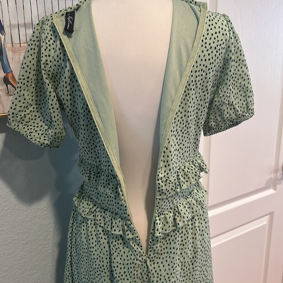 Influence • Mint Green Polkadot Dress • Sz 8 - Picture 8 of 14